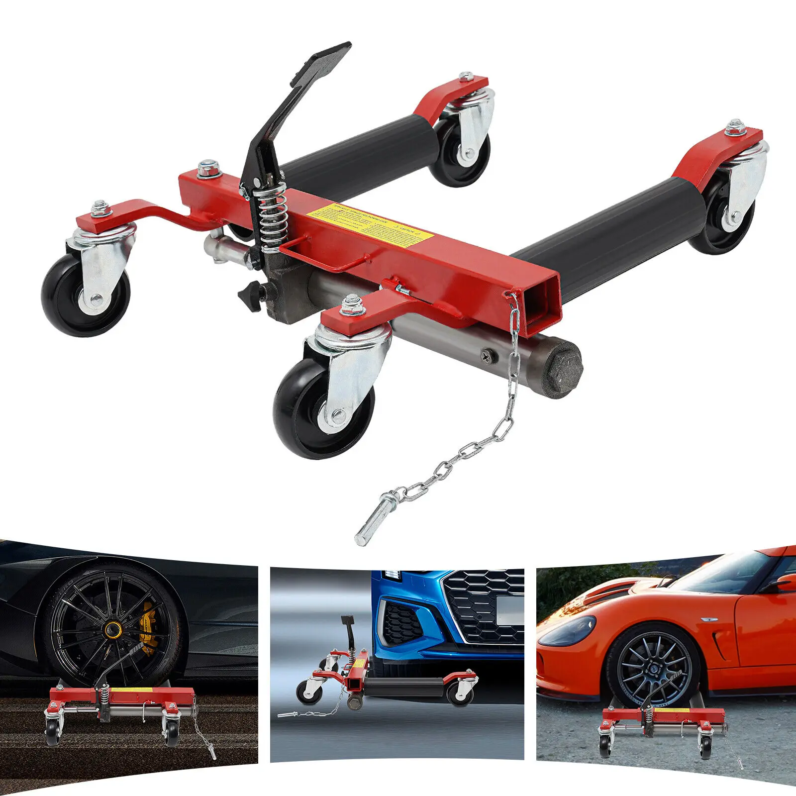 Hydraulic Positioning Car Wheel Dolly Jack Lift Hoist Moving Vehicle Wheel Dolly