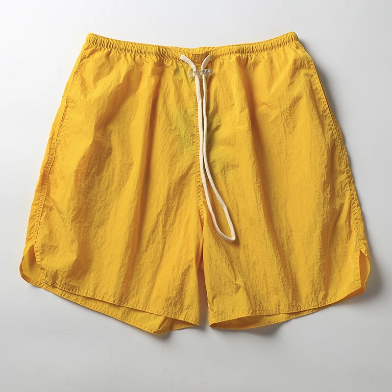 

Мужские водонепроницаемые складные рта Qui Dry, пляжные спортивные футболки длиной до четверти, молодежные летние повседневные брюки свободного покроя