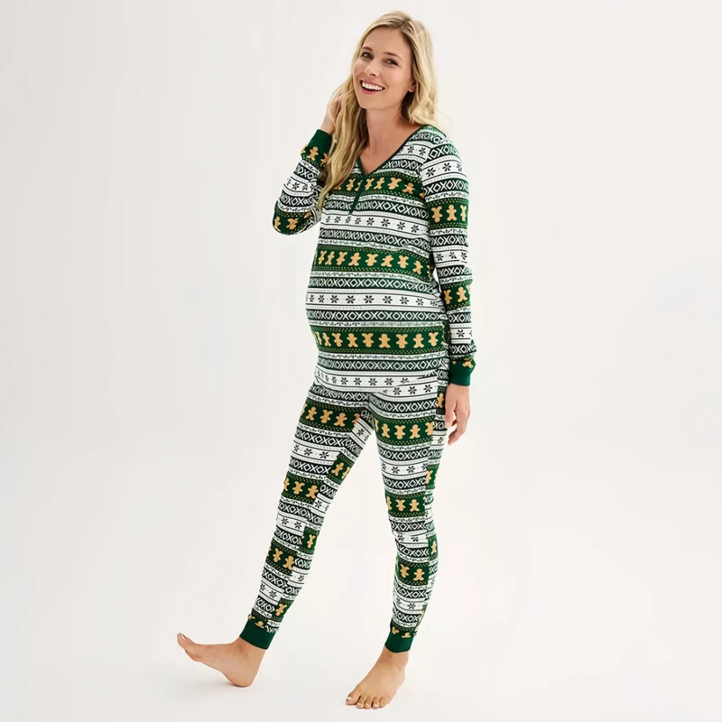 Gingerbread Man Vintage Print Christmas Pajamas Family Set 2025 New Year Men Women Kids Baby Gog Clothes Xmas Home Loungewear - view 4