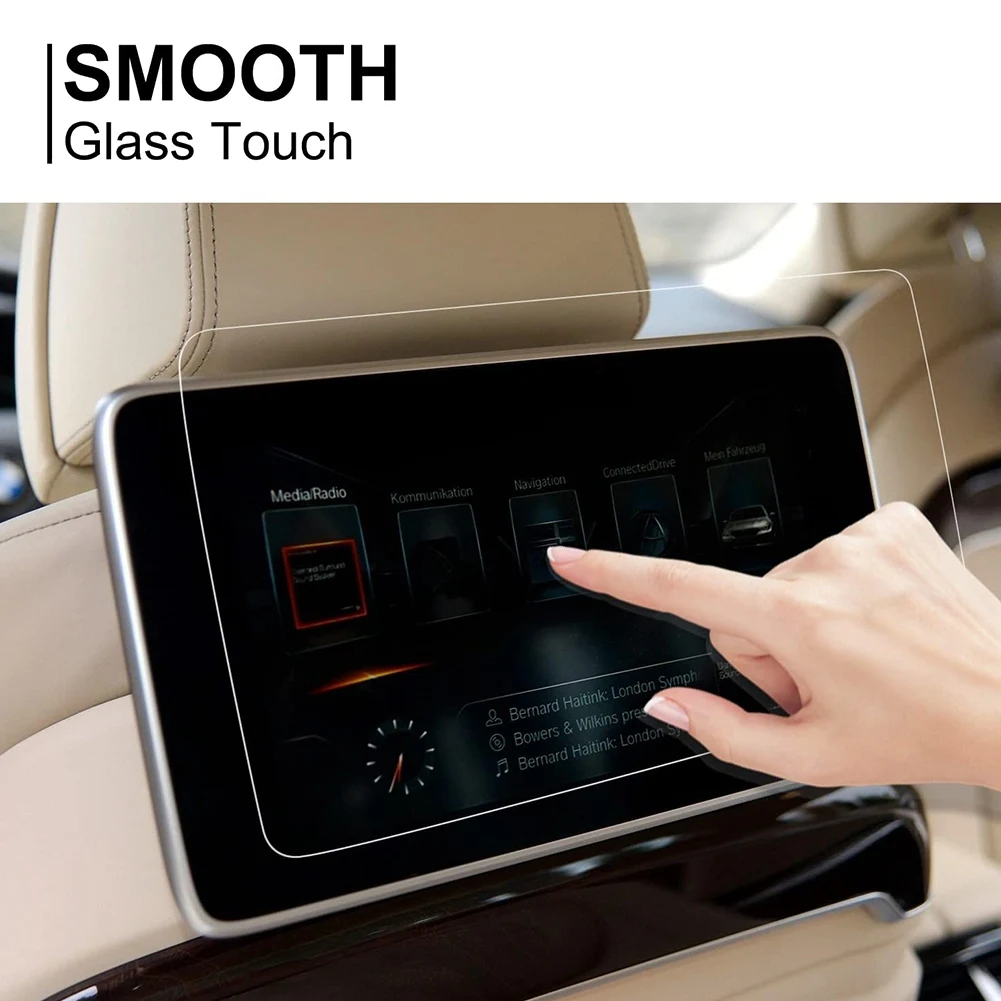 AAAEL-1PCS Rear Seat TV Screen Film For New -BMW 7 Series / X5 X6 / 5 Series, Back Seat Headrest TV Screen Tempered Glass Film