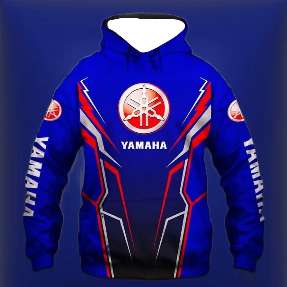 

Толстовка с 3D принтом Yamaha, толстовка с капюшоном для энтузиастов мотоциклов Yamaha, униформа команды, весенне-осенний пуловер, толстовка, повседневная куртка