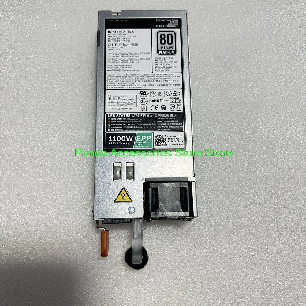 

Для серверного блока питания DELL R630 R730 R930 1100 Вт CMPGM TFR9V PR21C Y26KX
