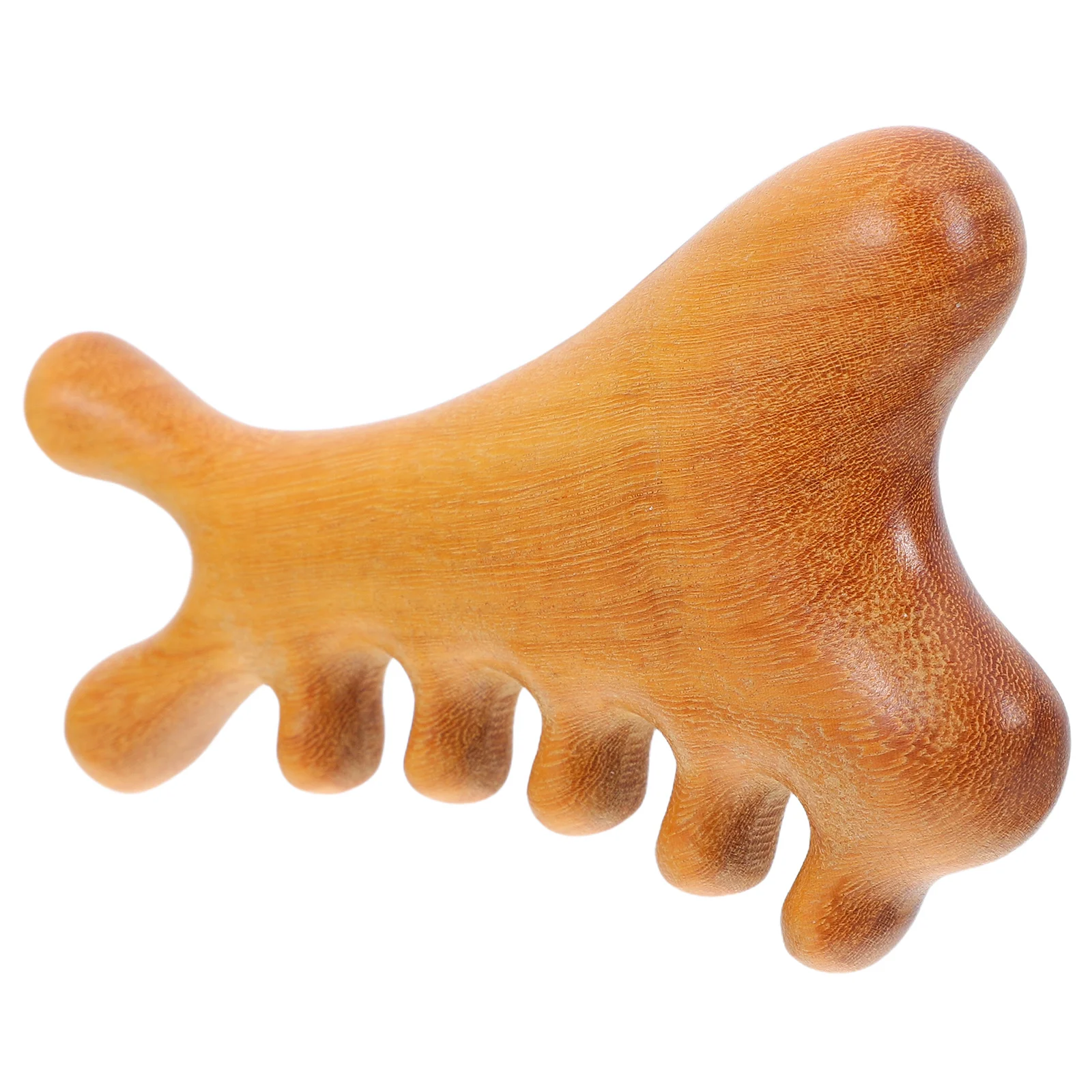 

Six-Claw Massage Comb For Head Long Handle Wooden Scalp Massager Tool Muscle Relief Meridian Stimulation Portable