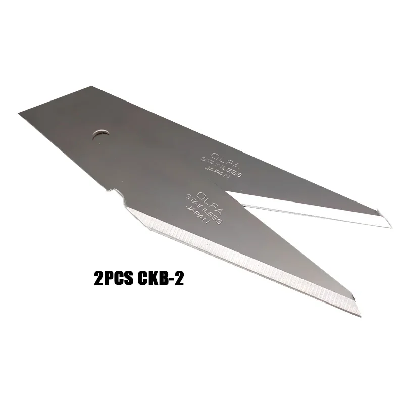 OLFA CK-2 Stinless Steel Craft Knife CKB-2 Spare Blade Washable Heavy Utility Knife for Hobby Model DIY Carving Cutting Tools