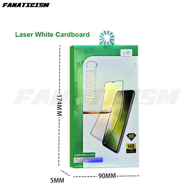 100pcs Tempered Glass Screen Protector Packaging Box 3D Cardboard Box For Anti blue-Ray Privacy Ceramics Film Box Various styles