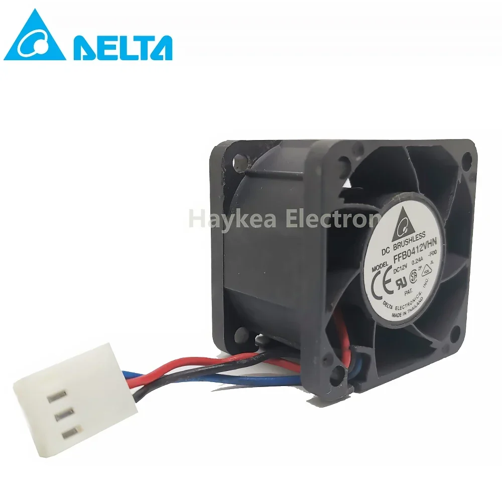 For delta FFB0412VHN 4028 40*40*28MM 4CM DC12V 0.24A 3-Pin DC Cooling Fan Server Inverter Cooling fan