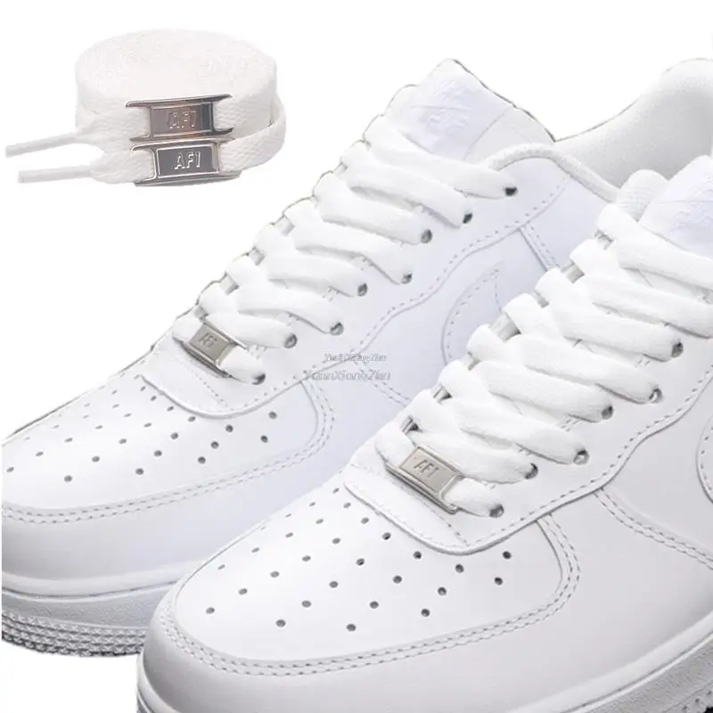 New AF1 Shoelaces Combination White Flat laces and Shoe Decoration Suit Sneaker Shoelace Fashion Shoes Accessories