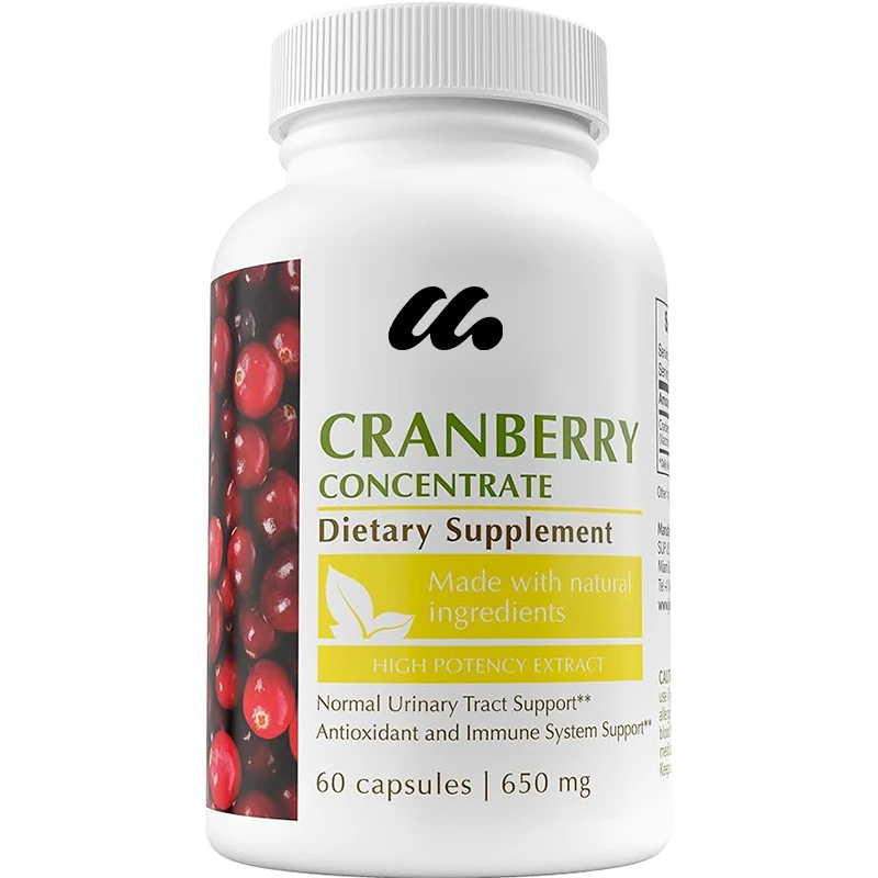 Women's Cranberry Pills 650mg - Concentrated Cranberry Supplement Powder Extract - Cranberry Capsules