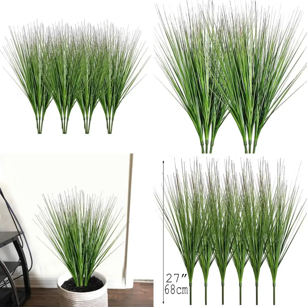 

Набор из 12 искусственных растений: луковая трава и пшеница для декора дома и офиса (для помещений и улицы)