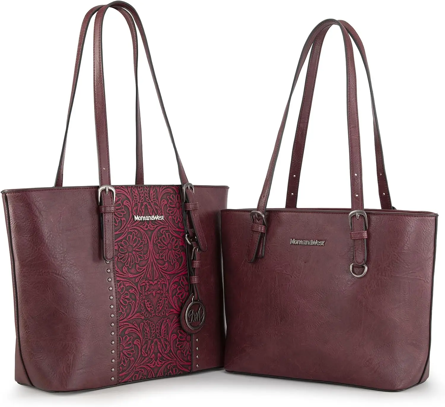 

Большая женская сумка-тоут с тисненым узором, комплект из 2 сумок, прочная и стильная.