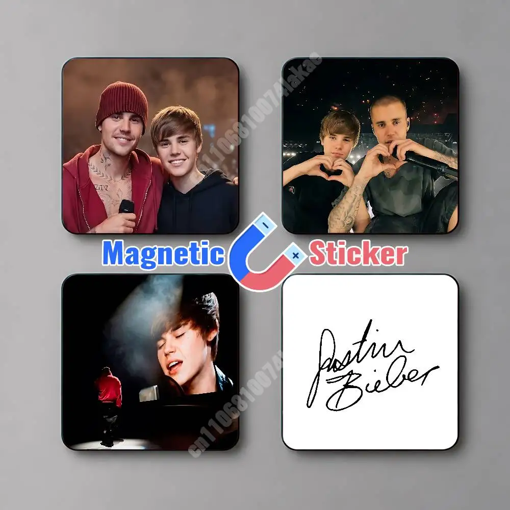 Магнитная наклейка J-Justin Baby B-Bieber Coachella 2026, многоразовая, для холодильников и металлических поверхностей, магнитный маркер
