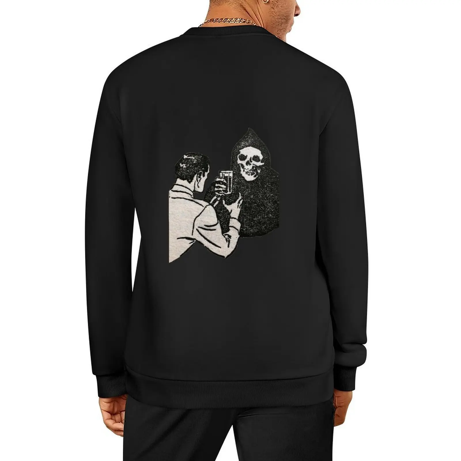 

A Drink with Death Pullover winter clothes mens clothes male clothes tracksuits sweatshirt men