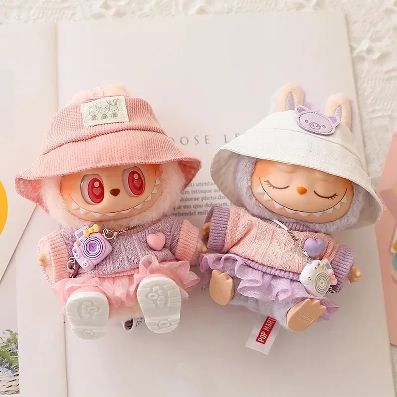

Stylish Tulle Skirt Set for Labubu 17cm | Doll Clothes Replacement & Accessories | Fashion Ropa Decor