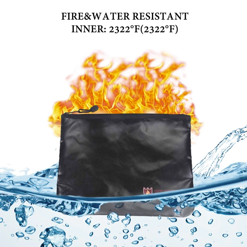 Fireproof Document Bag,Waterproof And Fireproof Document Bags,Fireproof Money Bag For A4 Document Holder