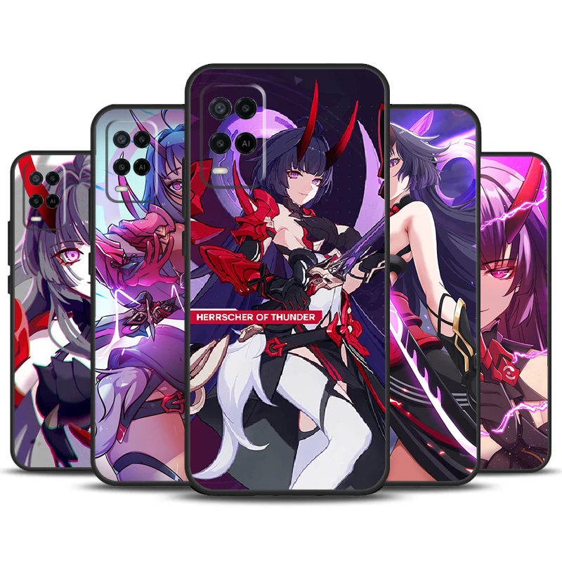 Herrscher of Thunder Honkai Impact 3 For OPPO A98 A78 A58 A5 A9 A15 A17 A57 A77 A96 A76 A16 A54 A74 A94 A52 A72 A57S A53S Case