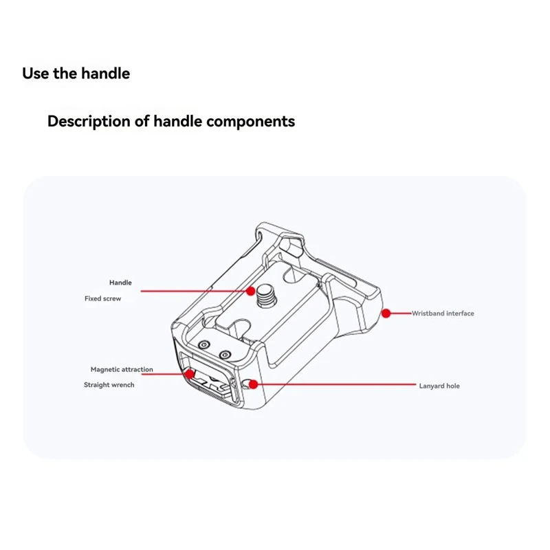 For Pro 2 / Kit Camera Frame & Expand Accessories for Enhanced Filming Experience Grey-A32R