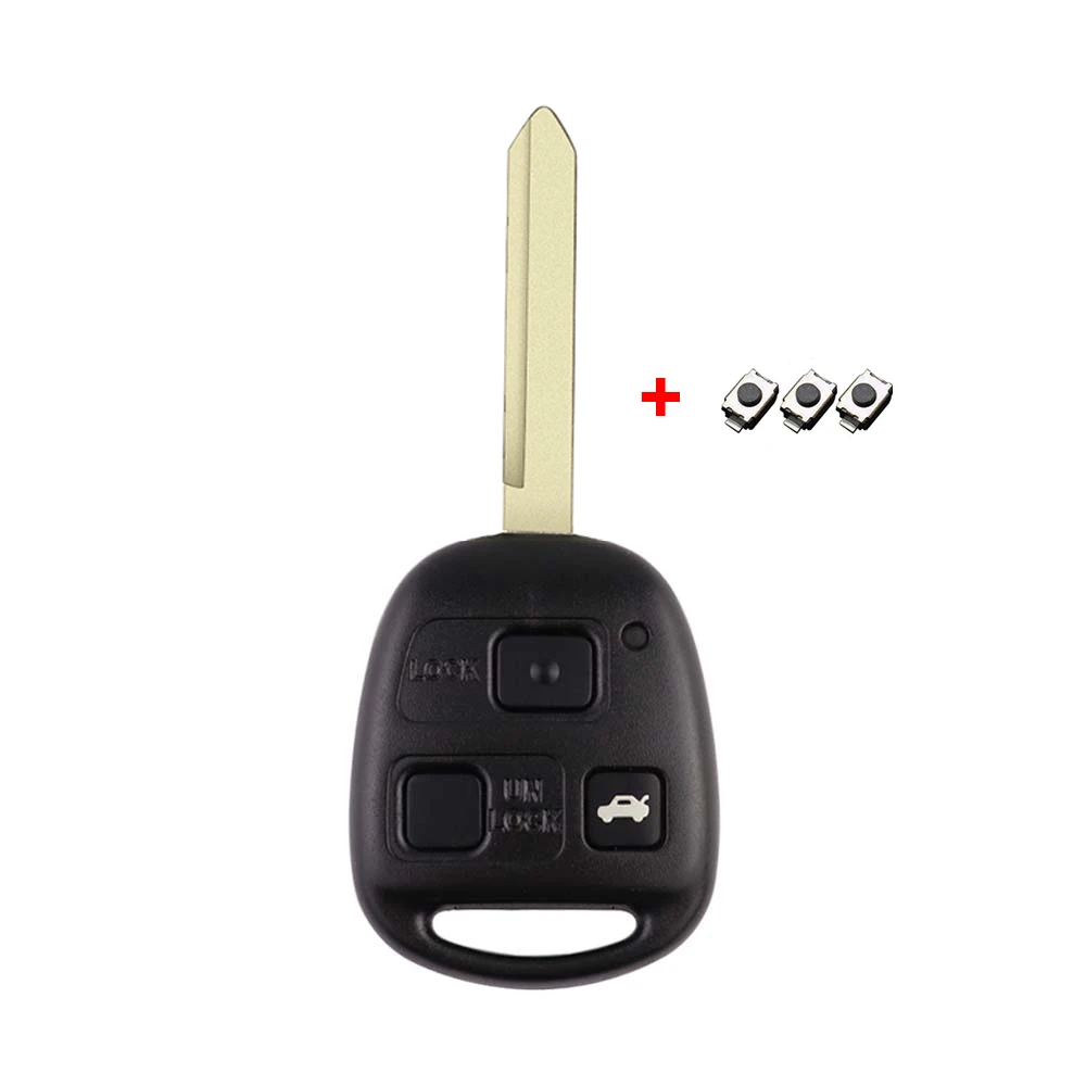 Remote Car Key Case For Lexus ES300 RX300 LS400 GX460 Key Shell For Toyota Rav4 Corolla Yaris Camry Carina Avensis Prado Tarago