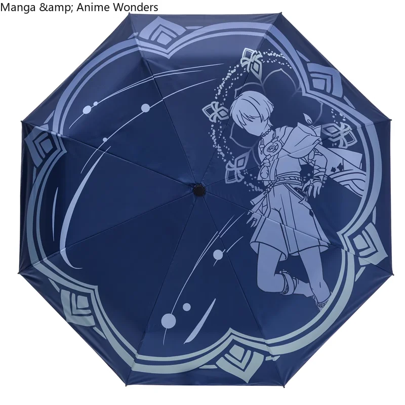 

Furina Venti hutao Ganyu Genshin Impact Umbrella Sun Protection Black Glue Folding Umbrella Cosplay Halloween Gift