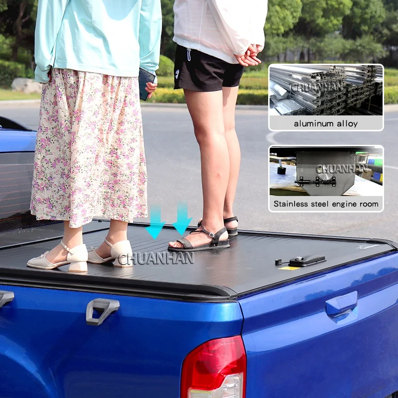 

Factory Direct Electric Retractable Roller Lid Hard Aluminum Tonneau Cover For Isuzu Dmax For JAC T6 T8 Truck Bed NP300 Locking