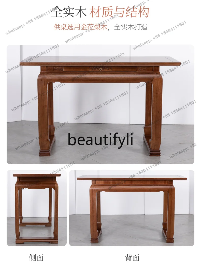 Factory DirectAll solid wood Guan Gong offering table New Chinese-style altar Modern living room Middle hall offering Buddha
