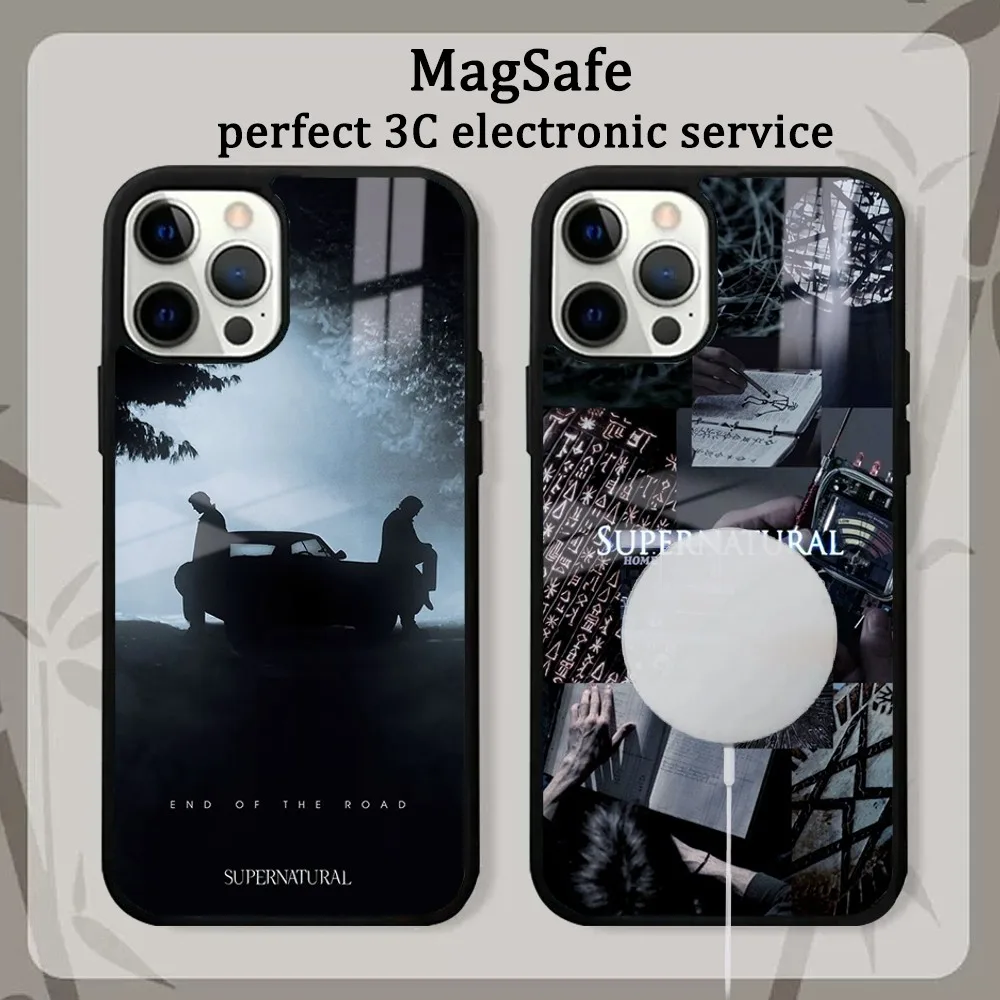 Supernatural TV Phone Case For iPhone 15 14 13 12 11 Pro Max Plus Mini Mirror Magnetic Cover