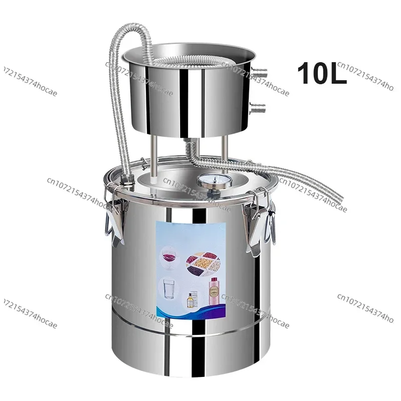 10L Water Alcohol Distiller Stainless Steel DIY Moonshine Equipment for Whisky Wine Still Home Brewing Kit