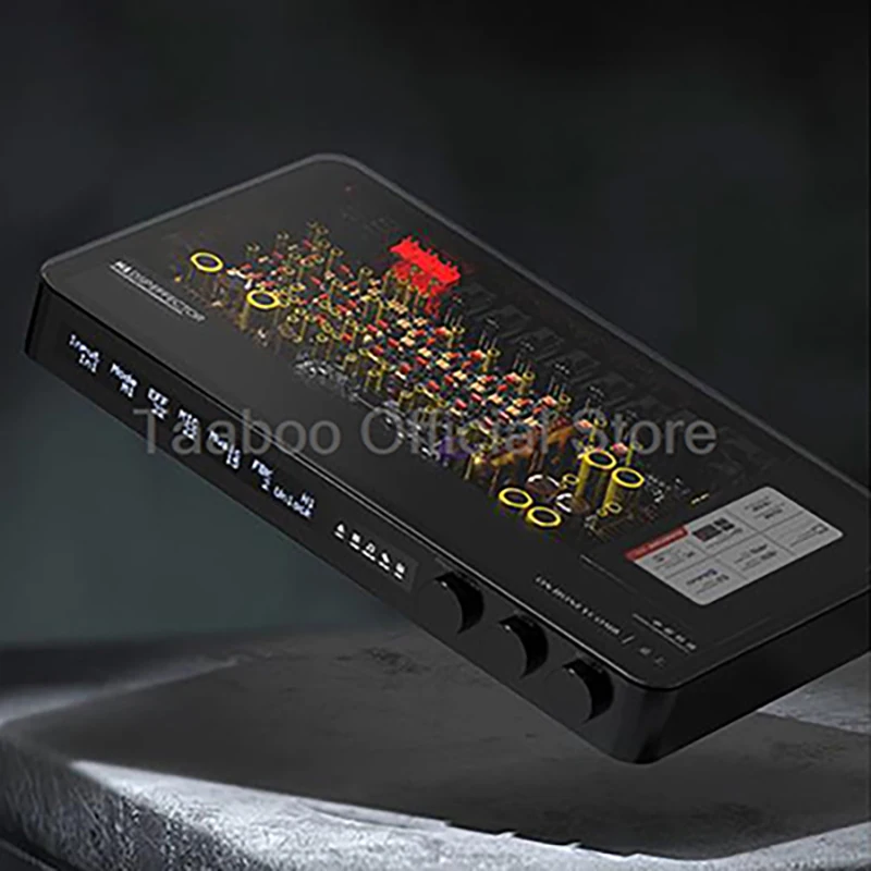 

5.0 Bluetooth Processor SNR118dB Equalizer 62 Band EQ Mixer Preamp Audio Effector with 4.45 Inch Touch Screen For Karaoke KTV DJ