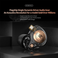 KZ EDXPRO2 EDX PRO 2 Dynamic in Ear Earphone HIFI Bass Headset 3.5MM Tpre-c Plug Optional 2PIN Detachable Cable