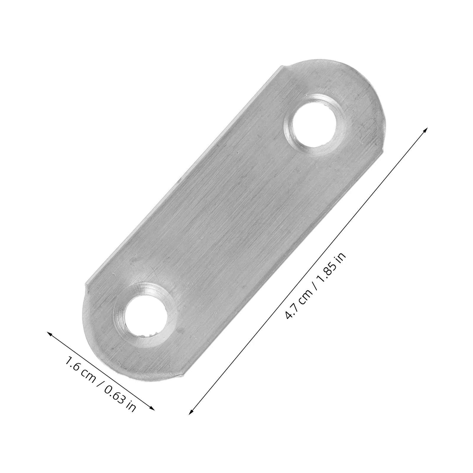 50Pcs Stainless Steel Furniture Plate Heavy Duty Straight Brace Flat Joining Mending Plate Wood Repair Connector for Cabinet Bed