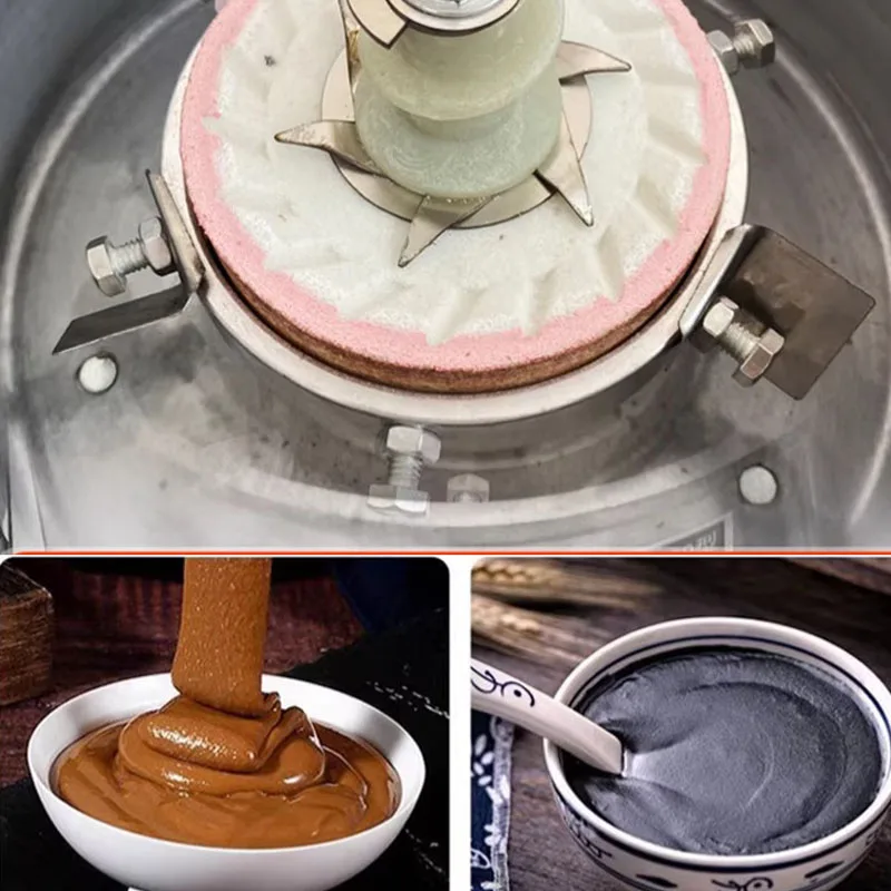 

220/110v Electric Sesame Grinding Machine Commercial 1500W Multifunctional Nut Paste Grinder Peanut Butter Making Processor