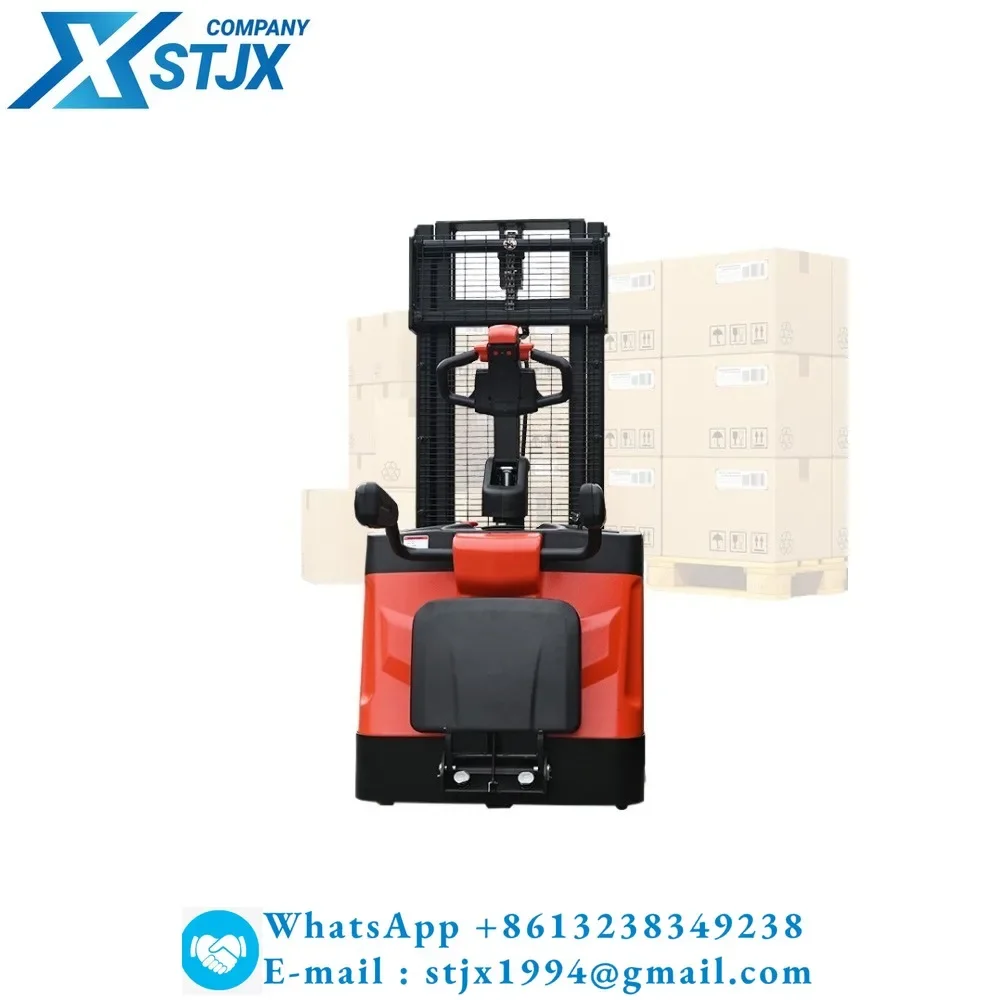 Stacker stand up completamente elettrico Stacker elettrico per caricamento e scarico dell'ascensore idraulico