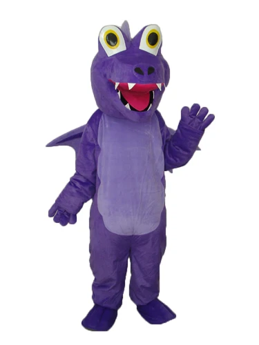 New Adult Character Purple Dragon Mascot Costume Halloween Christmas Dress Full Body Props Outfit Mascot Costume