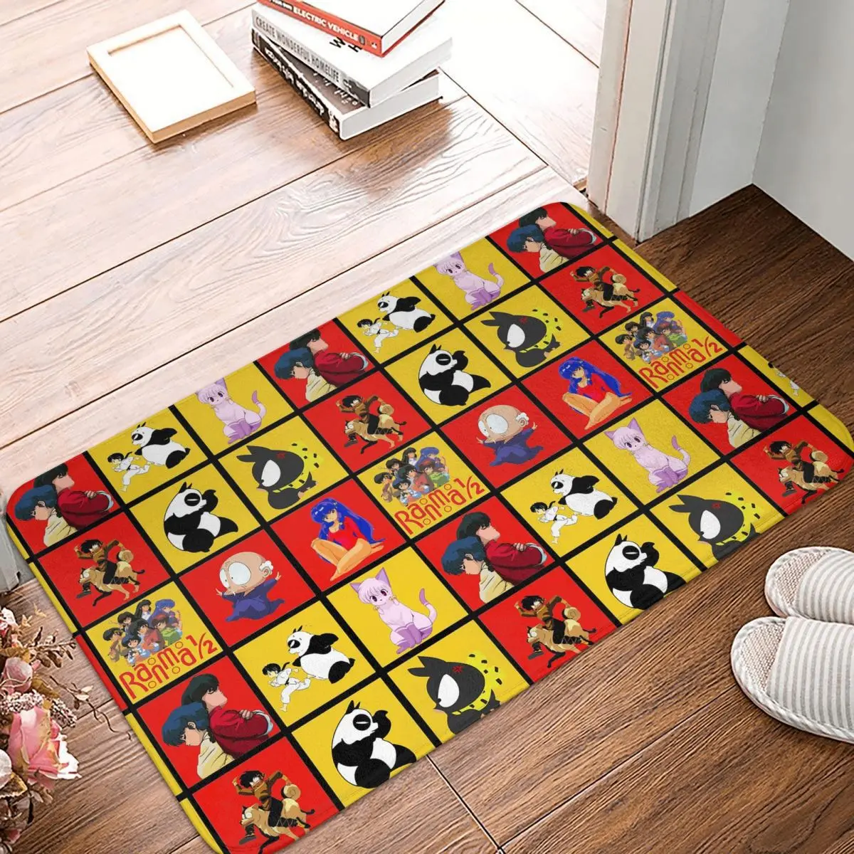 Lovely P Chan Pigs Ranma Anime Doormat Kitchen Entrance Home Floor Mat Non-slip Carpet Rug for Balcony Footpad Mats