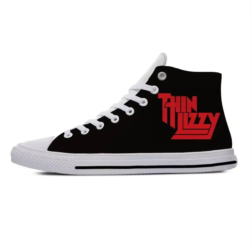 

Lizzy Hard Rock Band Thin Fashion Popular Funny Casual Cloth Shoes High Top Lightweight Breathable 3D Print Men women Sneakers