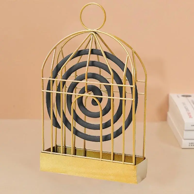 Birdcage Mosquito Coil Holder Fire Protection Birdcage New Type Mosquito Coil High Temperature Resistant Wrought Iron Nordic