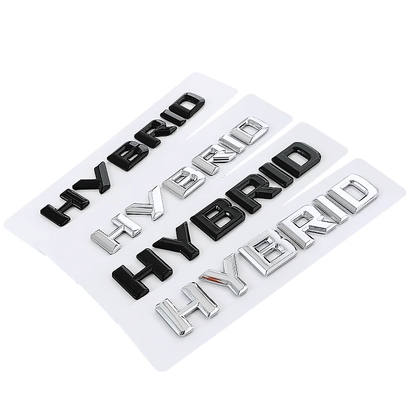 

HYBRID new old letter badge car stickers for Mercedes Benz HYBRID modified car rear boot labeling trunk logo hybrid vehicles