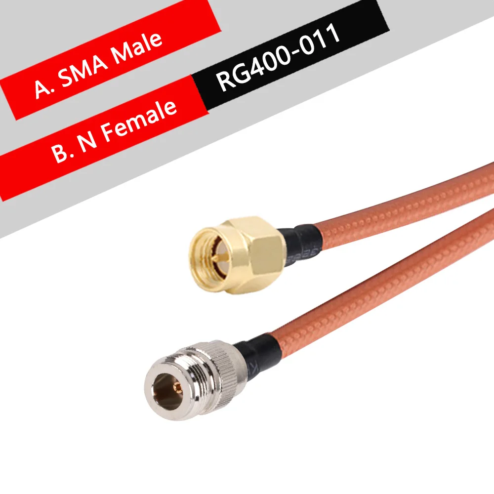 SMA Male/Female Plug to N Male Plug Crimp Connector RF Coaxial RG400 Cable Pigtail Jumper Cable Wire terminals 6inch~32FT