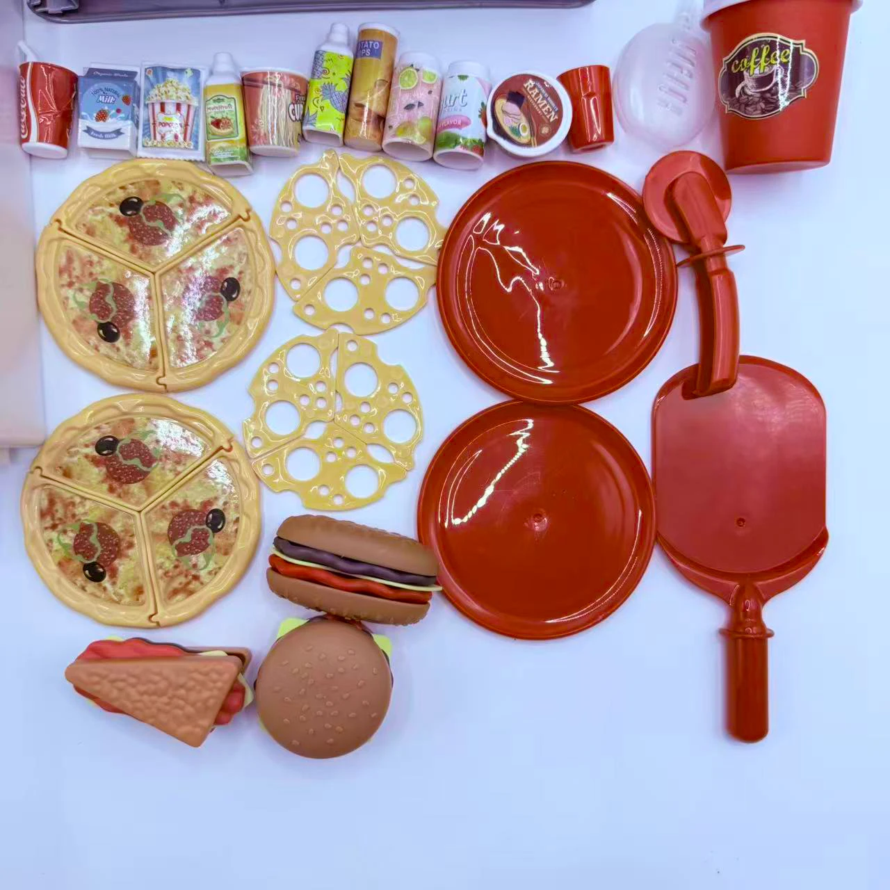 المطبخ التظاهر اللعب منزل مجموعة رذاذ الماء بخار ثلاجة صغيرة المطبخ الوجبات السريعة برغر البطاطس الحلوى التعليمية لعب الأدوار اللعب