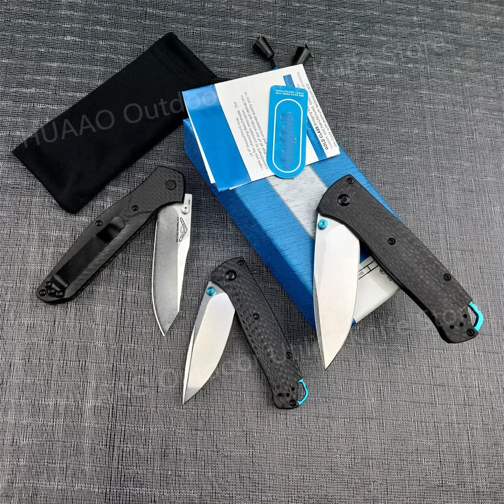 Mini BM 533 535 940 Folding Pocket Knife S35V Steel Blade Carbon Fiber Handle Outdoor Tactical Camping Everyday Carry Tool Gift