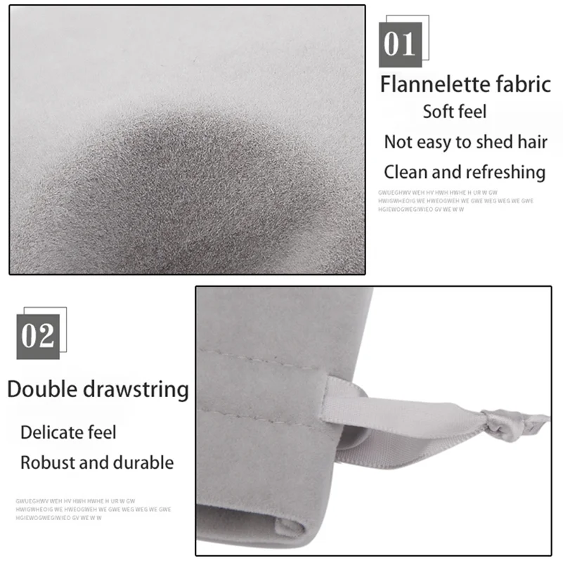 

Jewelry Storage Bag 9 Cm / 7.5 * 9.5 * 12.5 Cm Plush Jewelry Bag Necklace Storage Bag Lint For Travel Companion Personalized