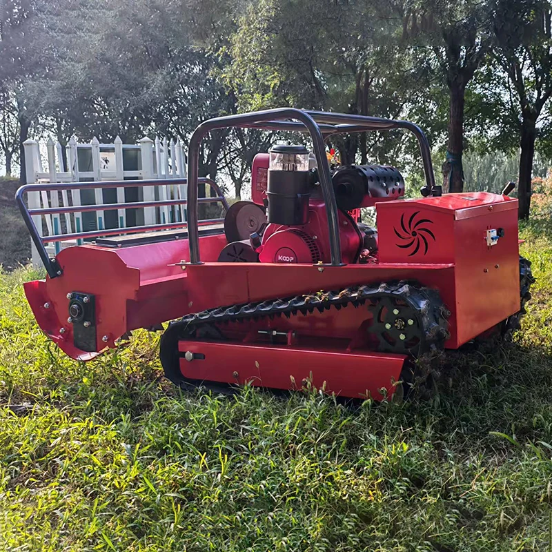 Immagine 7: Robot Tagliaerba Cingolato con Motore, Larghezza di Taglio 800mm 1000mm 1200mm, Telecomandato