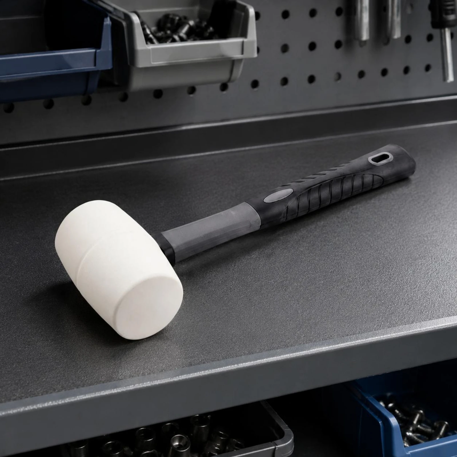

Rubber Mallet Shockproof Rubber Hammer Non-Marring Mallet Lightweight Non-Marring Hammer Long-Lasting for Professionals
