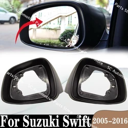 SC For Suzuki Swift 2005-2016 Car Accessories Door Wing Mirrors Holder Rearview Mirror Trim Ring Housing Frame cover Left Right