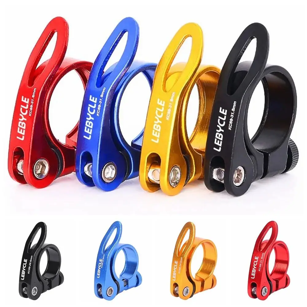 

Quick Release Bike Seat Clamp Ultralight Metal Bike Seat Buckle Clip Alloy 28.6/30.2/31.8/34.9mm Quick Release Seat Post