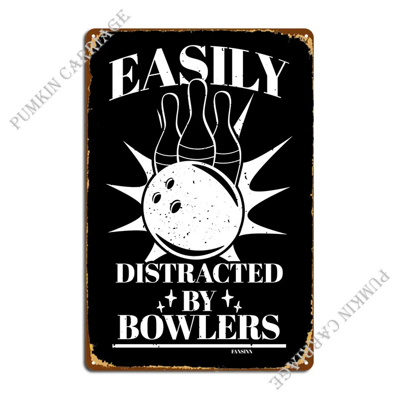 Bowling Player Bowler Gift Metal Sign Wall Decor Garage Decoration Club Customize Tin Sign Poster