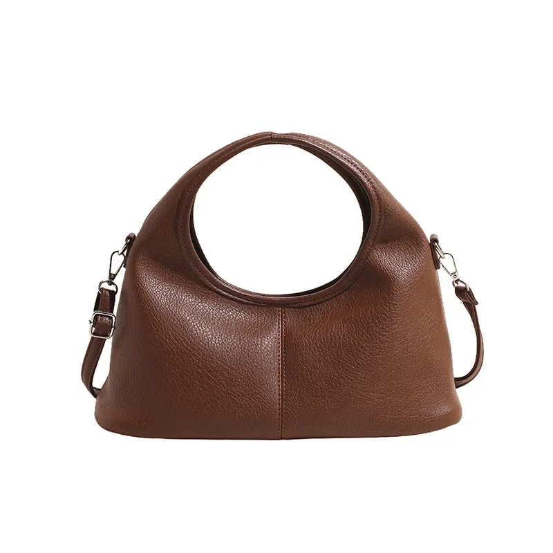 Sac fourre-tout grande capacité pour femme, sac à bandoulière rétro, sac à main de luxe décontracté, sens senior, nouvelle mode, automne et hiver 2024