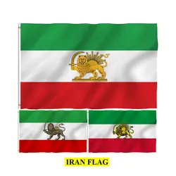 Fast Delivery 100% polyester Digital Printing iran flag lion old lion and sun flag of iran