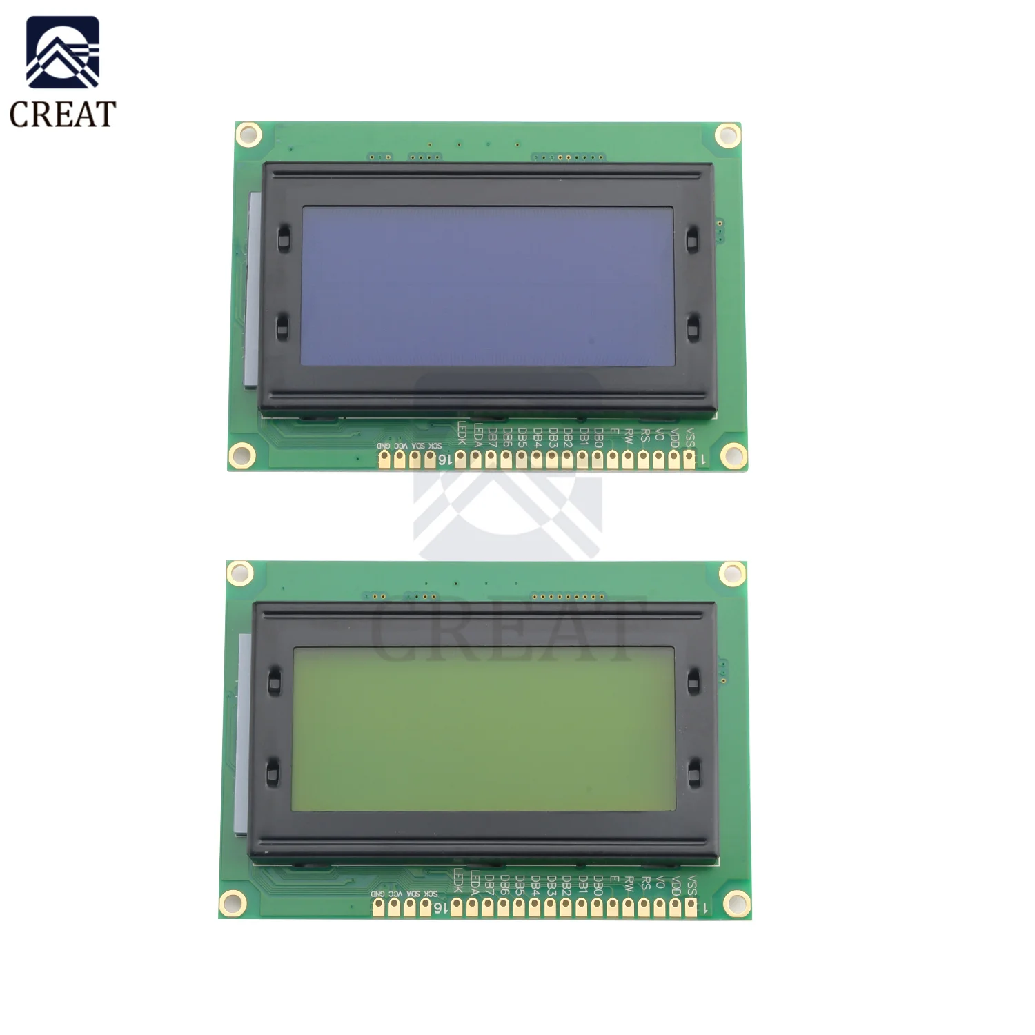 16X4 Character 1604LCD Display Module LCD Display Module LCM Blue/Yellow Blacklight 5V