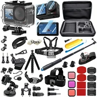 Paquete de accesorios para DJI Osmo Action 5 Pro Action 4/3, funda carcasa impermeable, cubierta de silicona para buceo, Protector de pantalla de vidrio