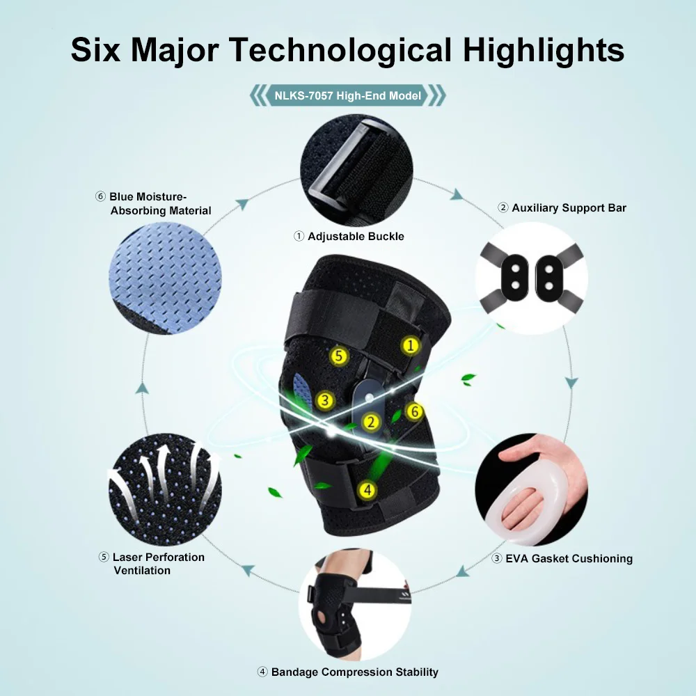1Pc Adjustable Knee Support Brace Joint Pain Relif Patella Protector Adjustable Sport Kneepad Guard Meniscus Ligament Knee Pads